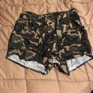 Army green shorts
